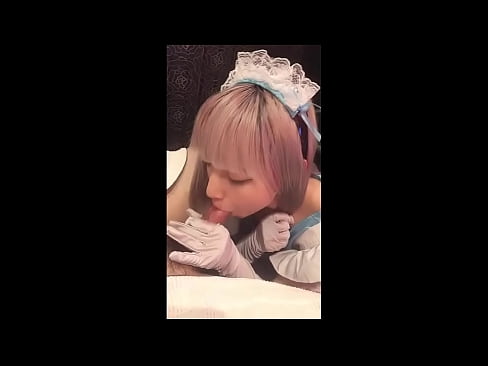 ❤️ 日本のアイドル「まゆか」、フレンチメイドのコスプレ、その1、ローションでフェラチオ、自慰行為 ❤❌ アナルビデオ ❌️