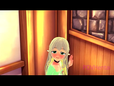 ❤️ (トラップ)エルフのメイドが顔を洗うのを手伝う ❤❌ アナルビデオ ❌️